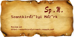 Szentkirályi Márk névjegykártya