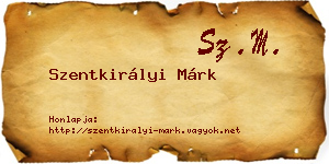 Szentkirályi Márk névjegykártya